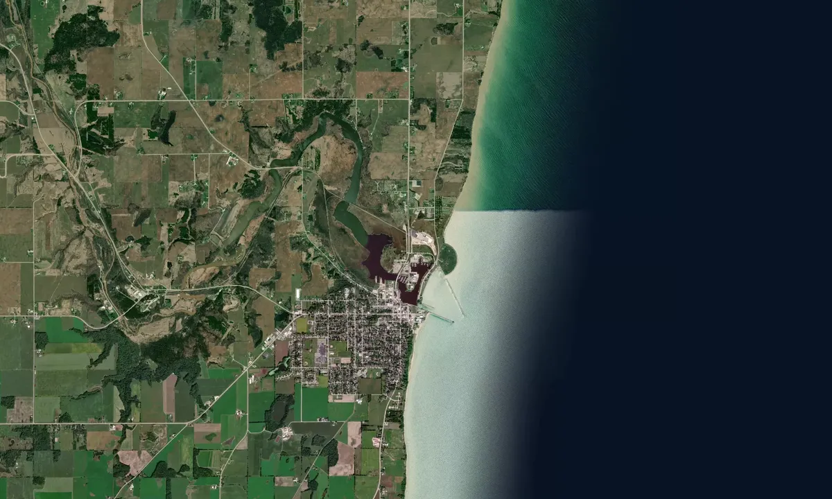 Flyfoto av Salmon Harbor Marina - Kewaunee