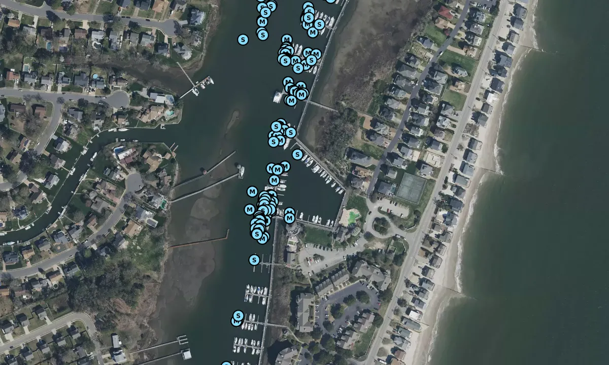 Satelite image of Salt Ponds Marina Resort - Hampton