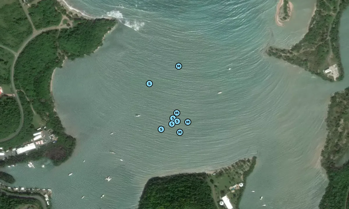 Satelite image of Salt River Bay