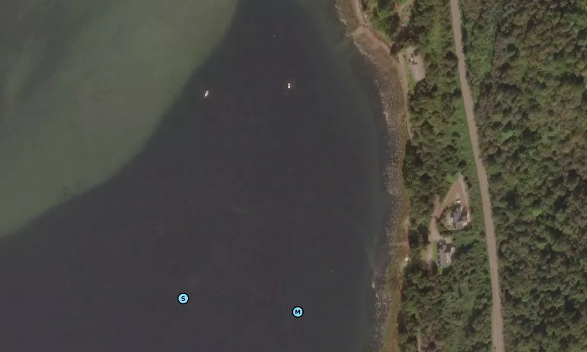 Satelite image of Salthouse Point, Loch Riddon