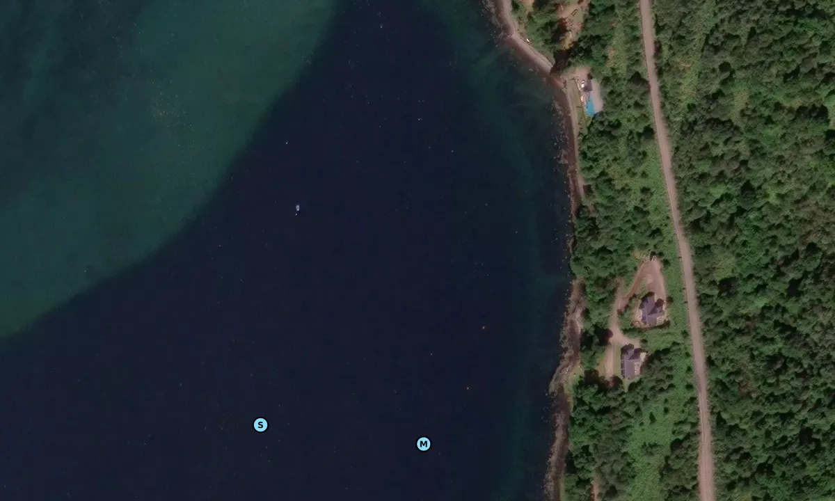 Satelite image of Salthouse Point, Loch Riddon