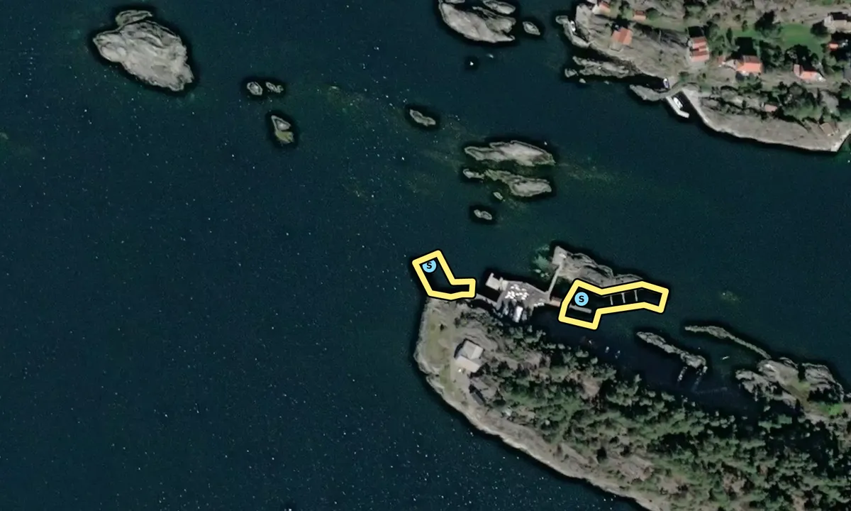 Satelite image of Saltneven - Kragerø Seilforening