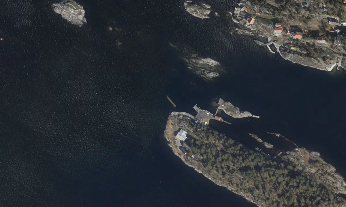 Flyfoto av Saltneven - Kragerø Seilforening