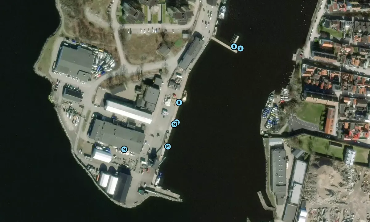 Flyfoto av Saltö Fiskhamn