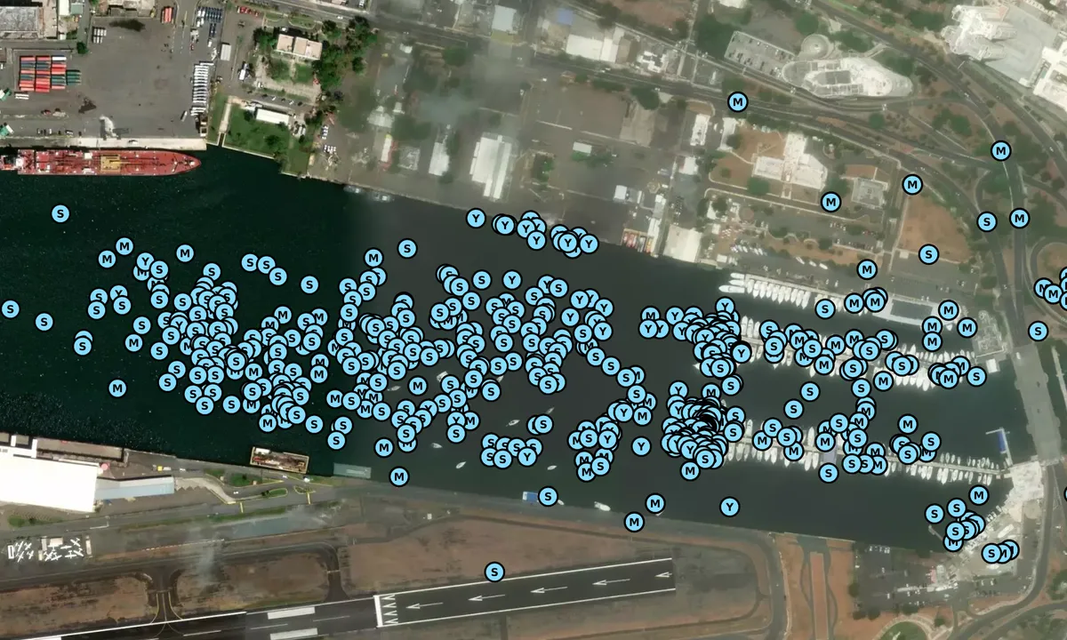 Satelite image of San Juan Bay