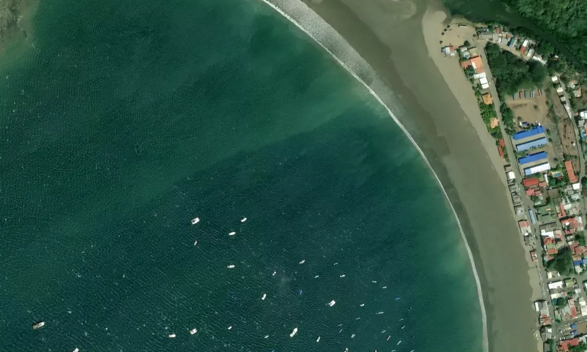 Satelite image of San Juan del Sur