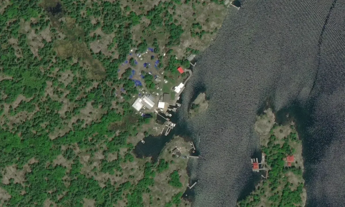 Satelite image of San Souci Marina