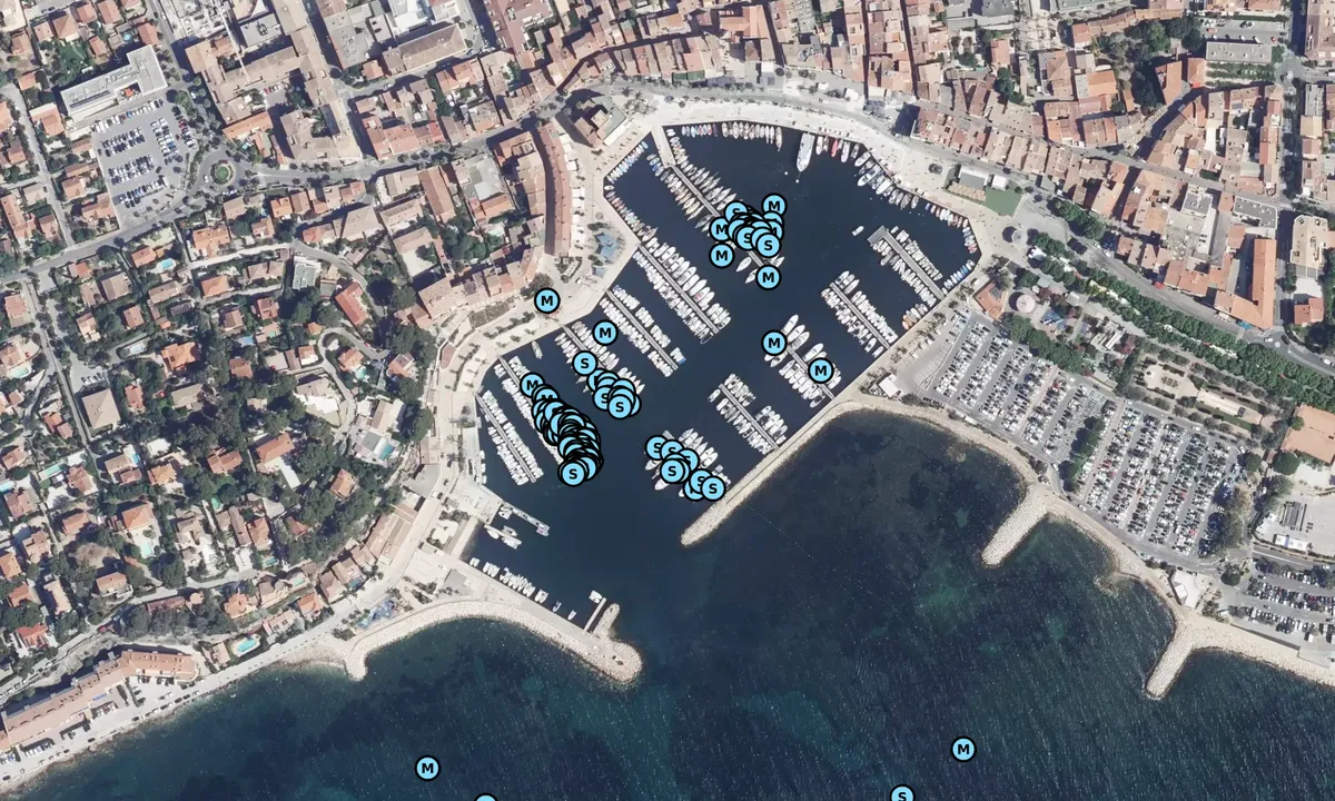 Satelite image of Sanary sur Mer
