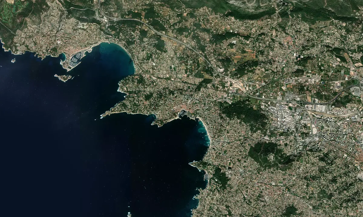 Flyfoto av Sanary sur Mer