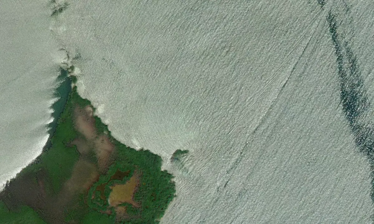 Satelite image of Sanctuary Belize Marina