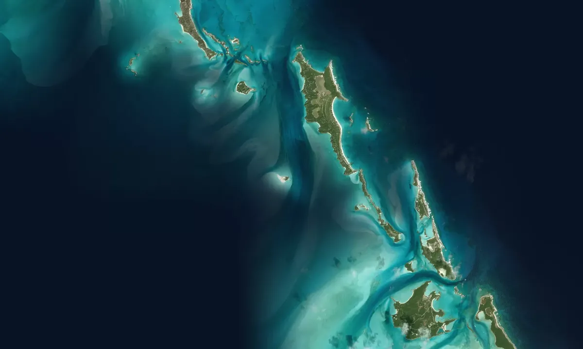 Flyfoto av Sand Cay Island