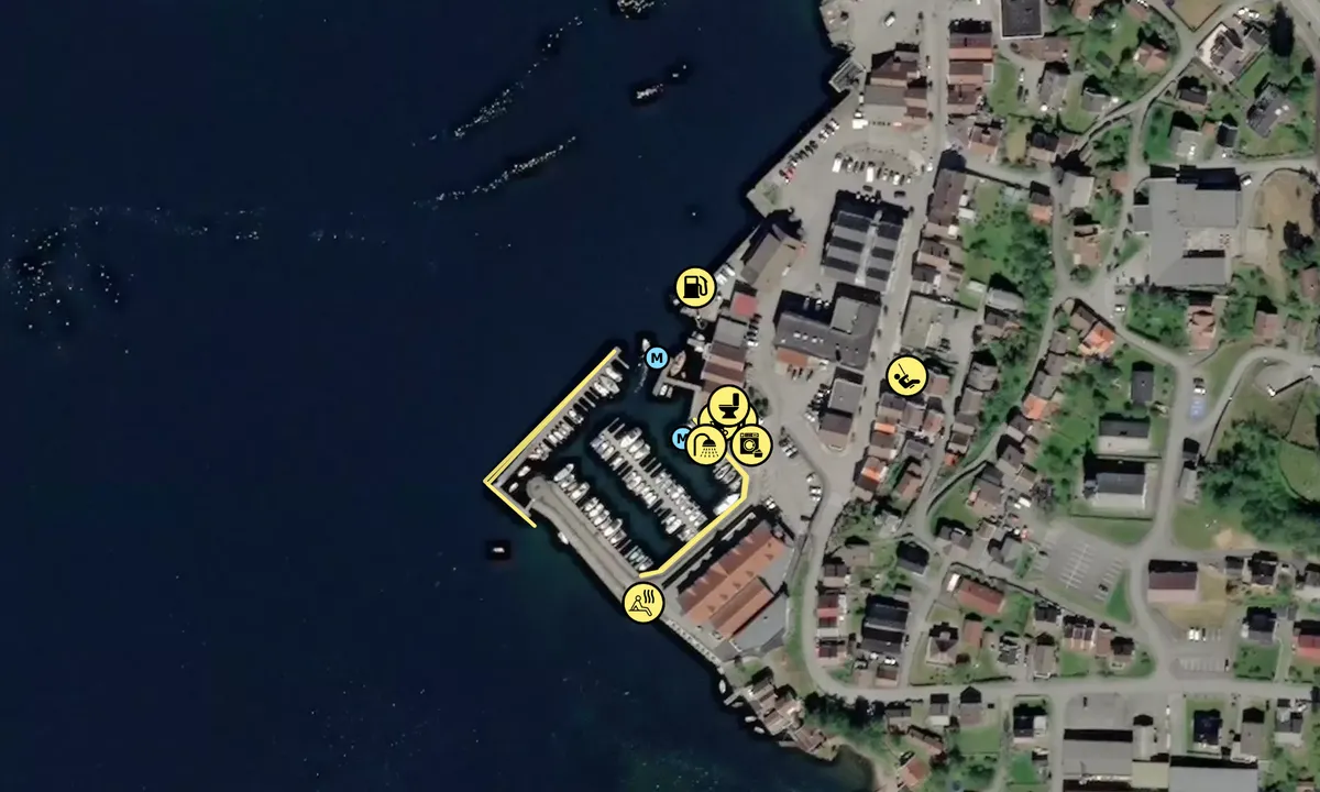 Satelite image of Sand Småbåthavn