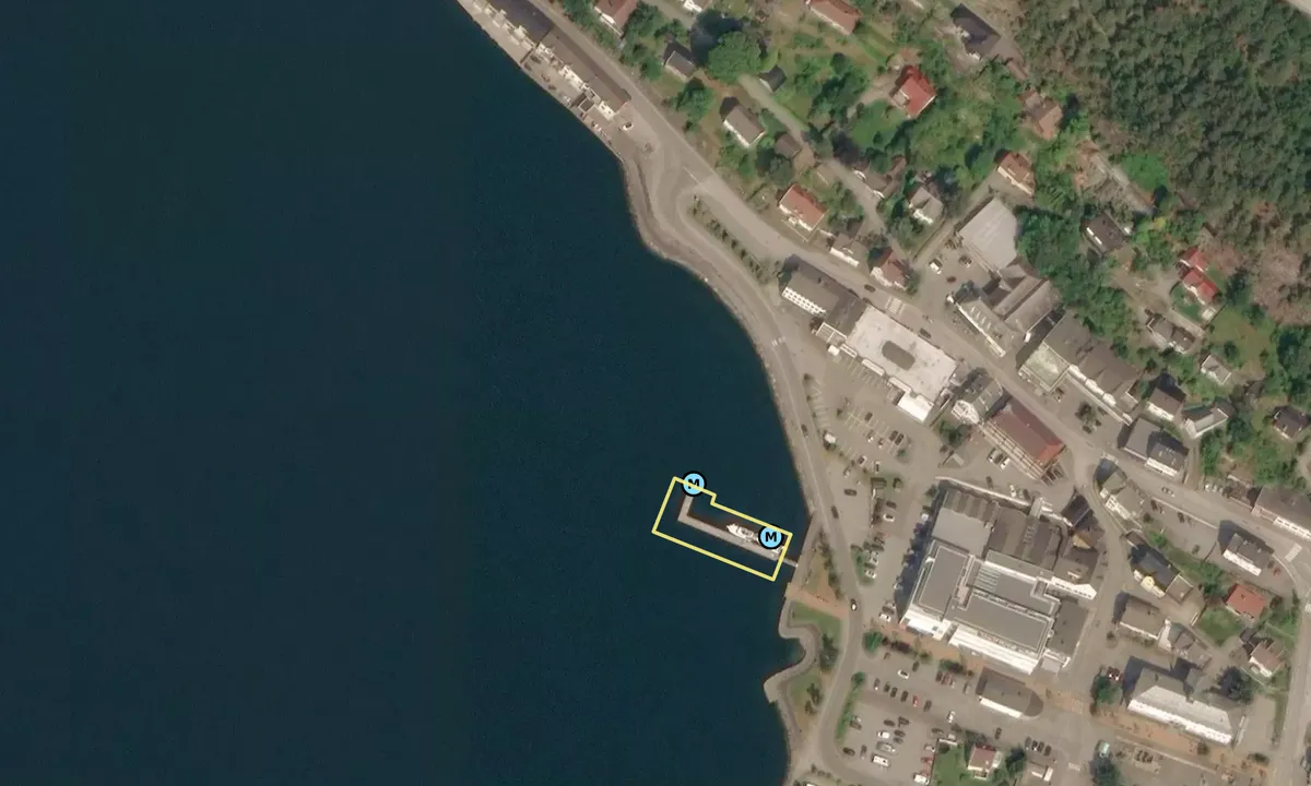 Satelite image of Sandane Gjestehavn