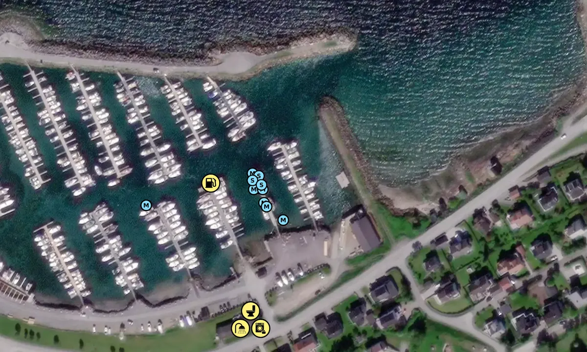 Satelite image of Sandnessjøen Båtforening
