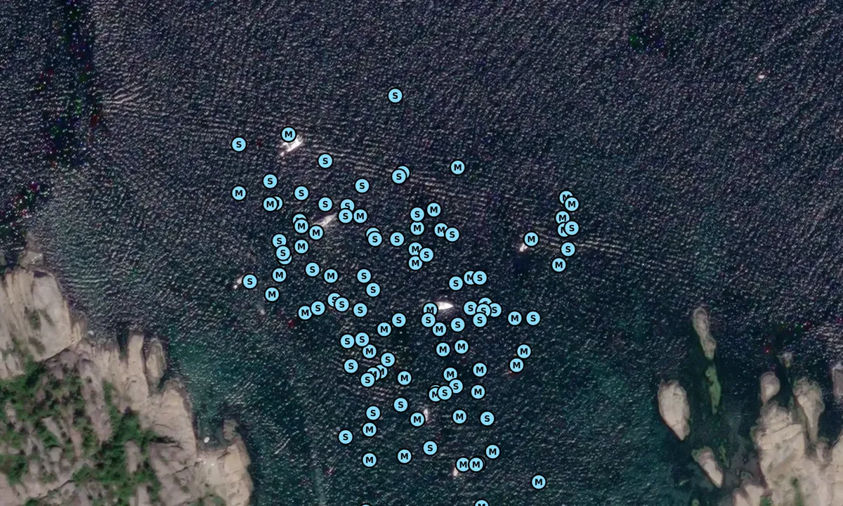 Satelite image of Sandøbukta