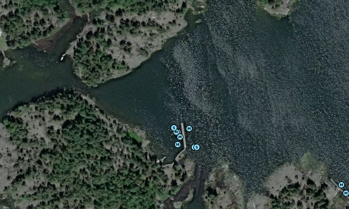 Satelite image of Sandön - Vänern