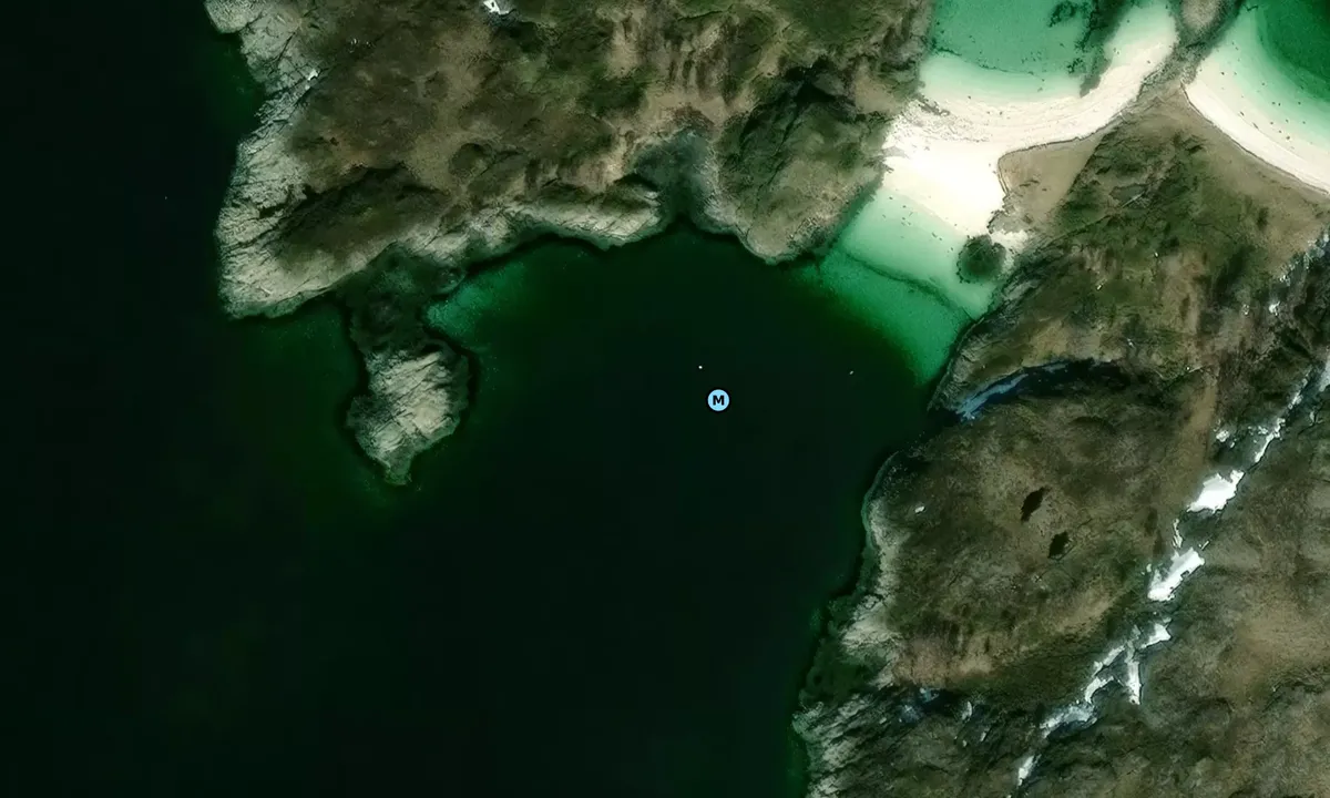 Satelite image of Sandøya ved Helløy - Harstad