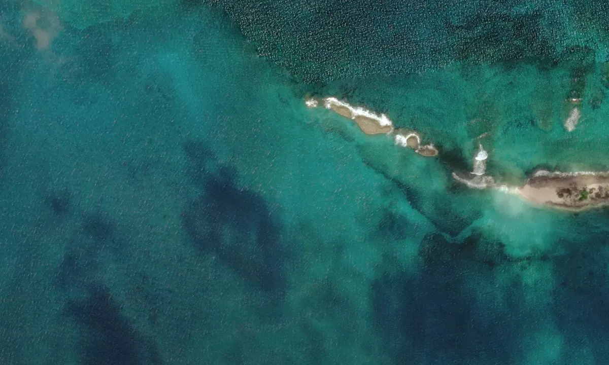 Flyfoto av Sandy Cay  1
