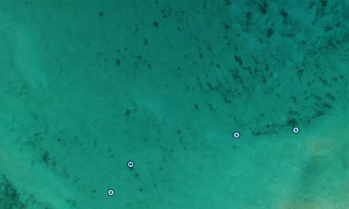 Satelite image of Sandy Cay - Wilson City