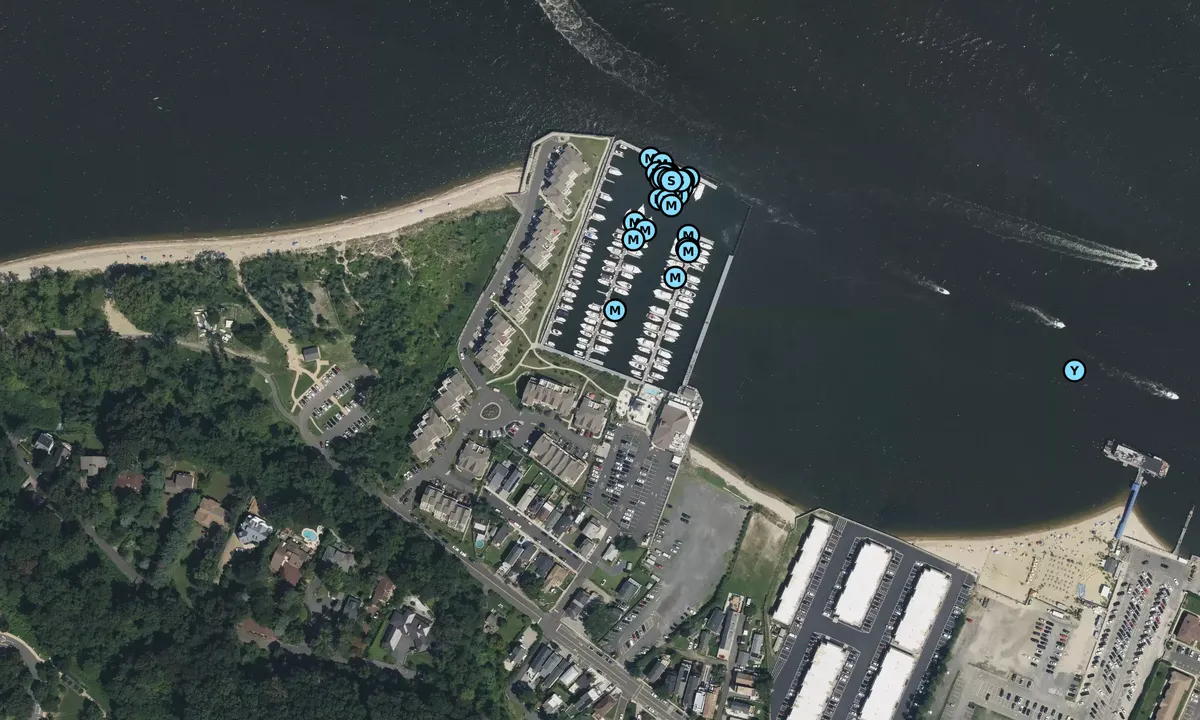 Satelite image of Sandy Hook Bay Marina