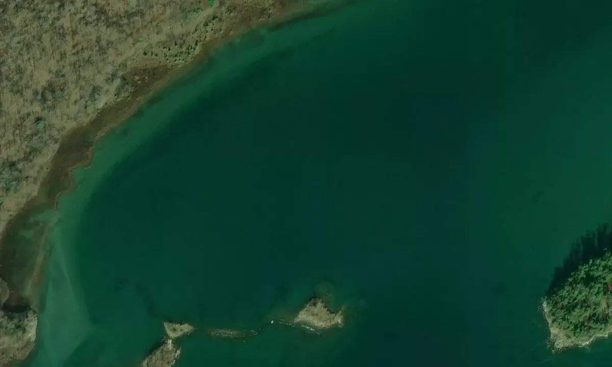 Satelite image of Sandy Island 1