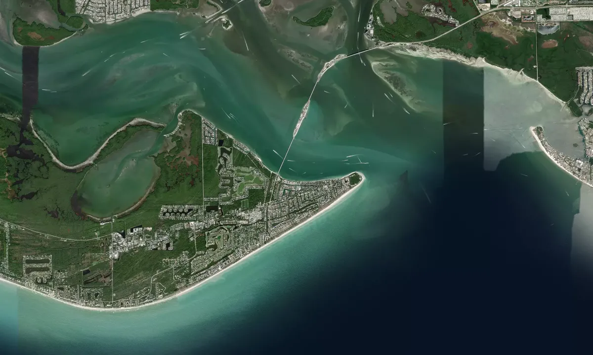 Flyfoto av Sanibel Marina