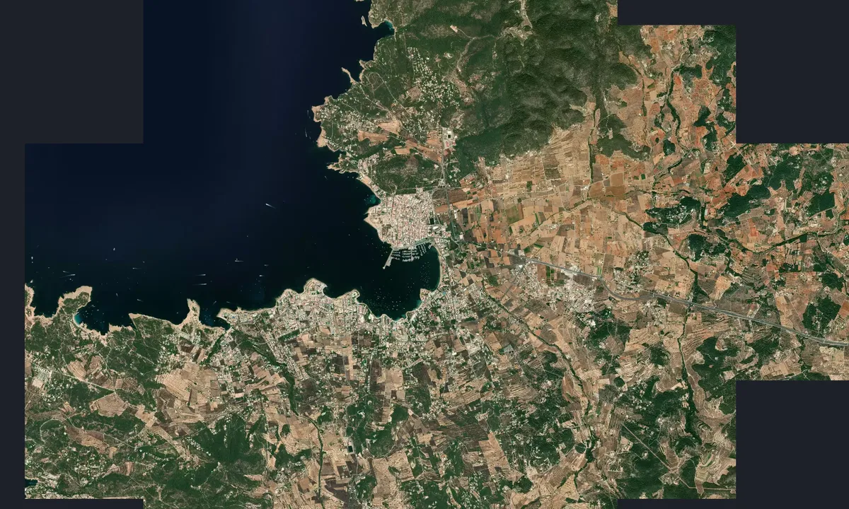 Flyfoto av Sant Antoni Harbour