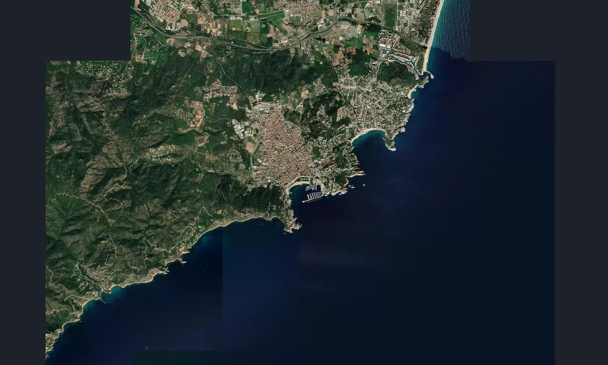 Flyfoto av Sant Feliu De Guixols Marina