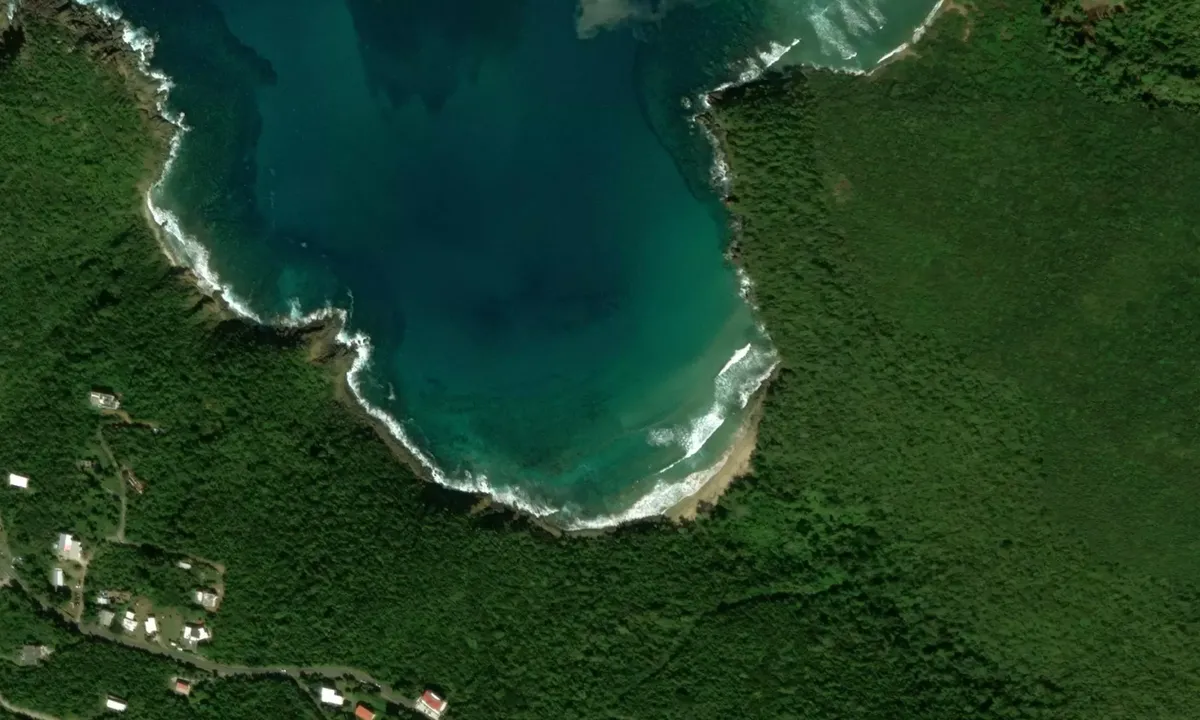 Flyfoto av Santa Maria Bay