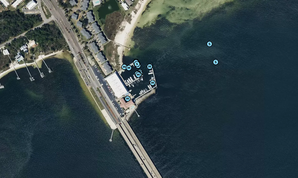 Satelite image of Santa Rosa Yacht and Boat Club