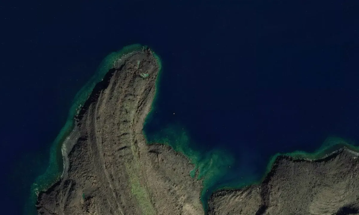 Flyfoto av Santorini