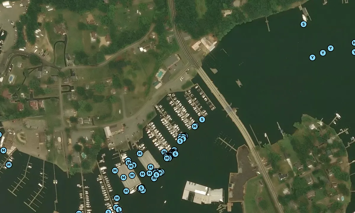 Satelite image of Sassafras Harbor Marina