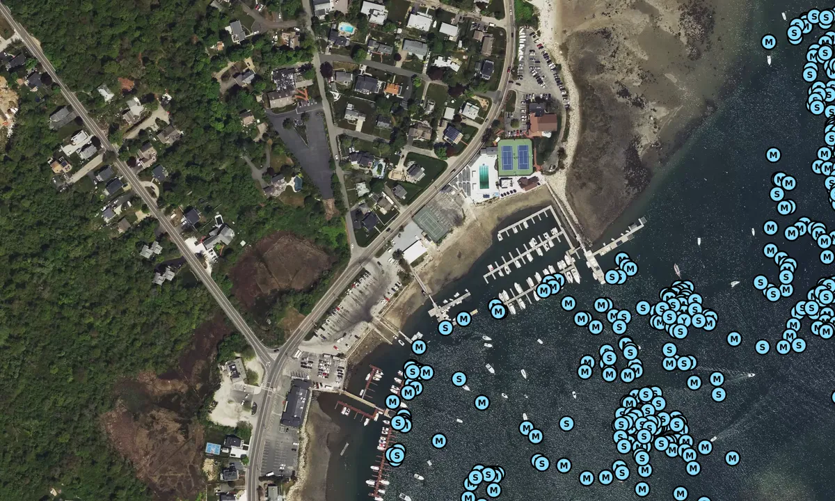 Satelite image of Satuit Boat Club