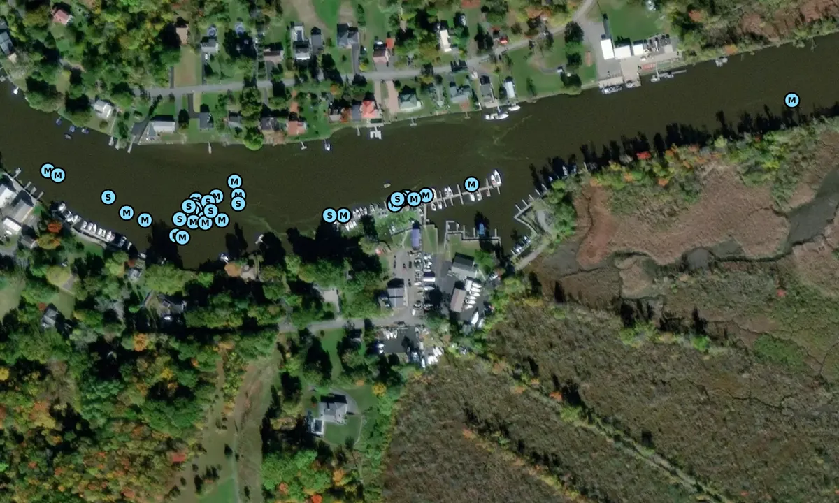 Satelite image of Saugerties Marina