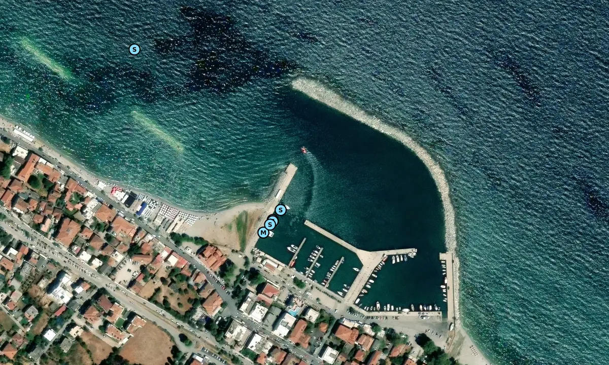 Satelite image of Savvi Marine Platamonas Marina