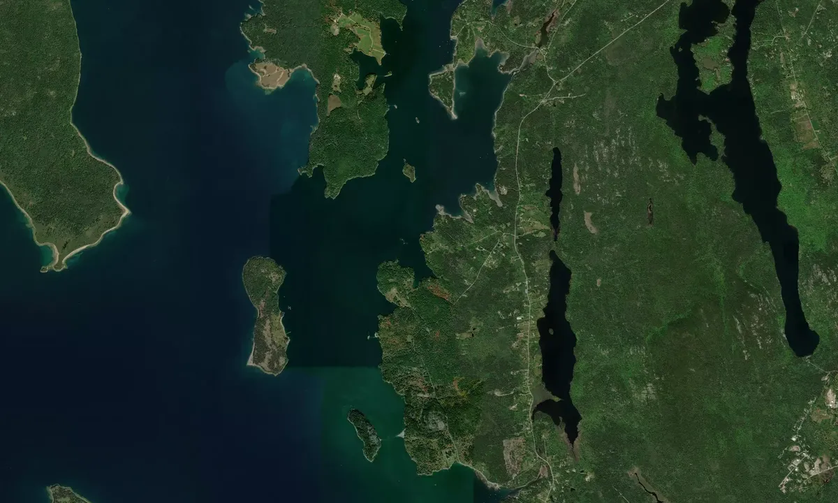 Flyfoto av Sawyer Cove