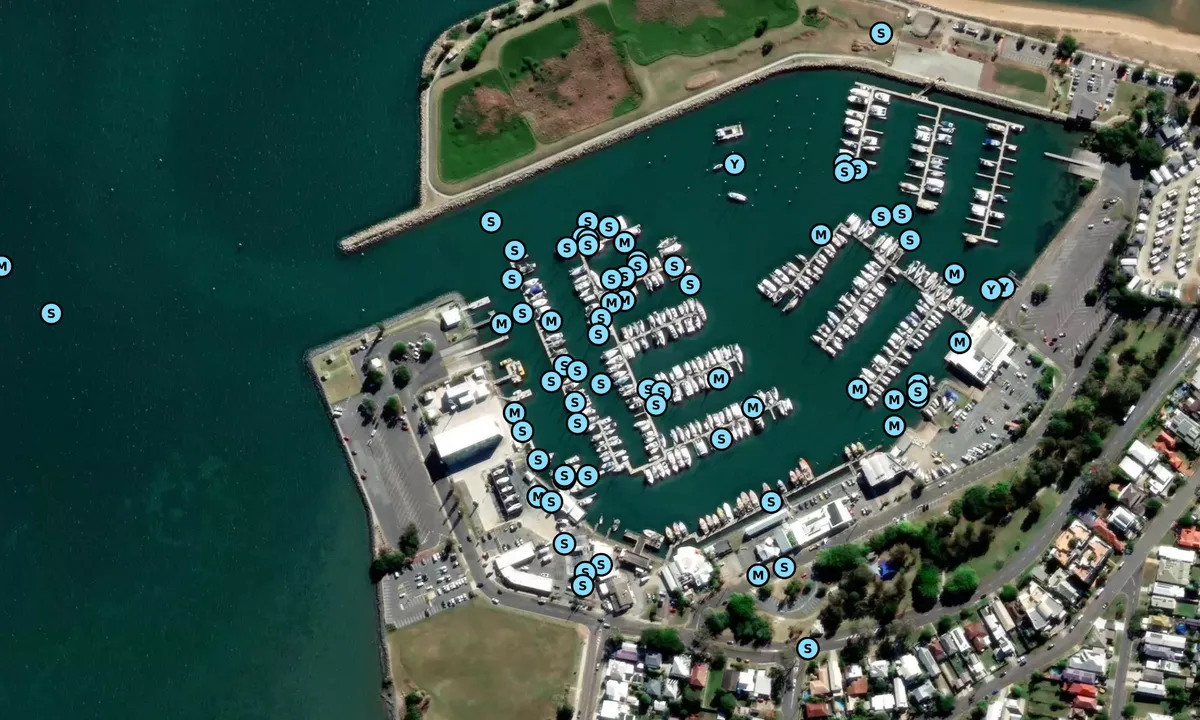 Satelite image of Scarborough Marina