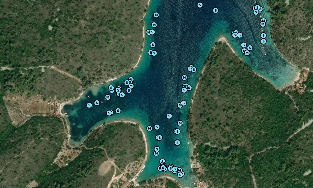 Satelite image of Šćedro