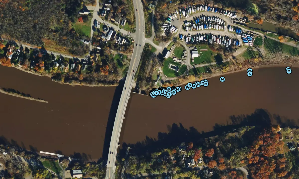 Satelite image of Schenectady Yacht Club