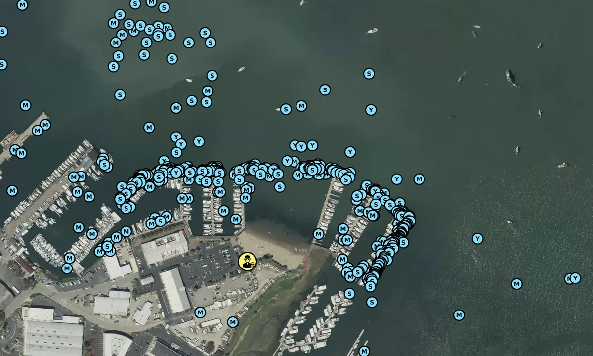 Satelite image of Schoonmaker Point Marina - Sausalito