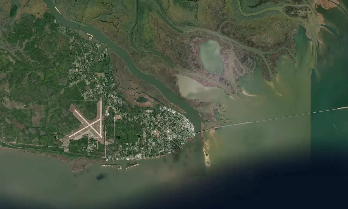 Flyfoto av Scipio Creek Marina - Apalachicola