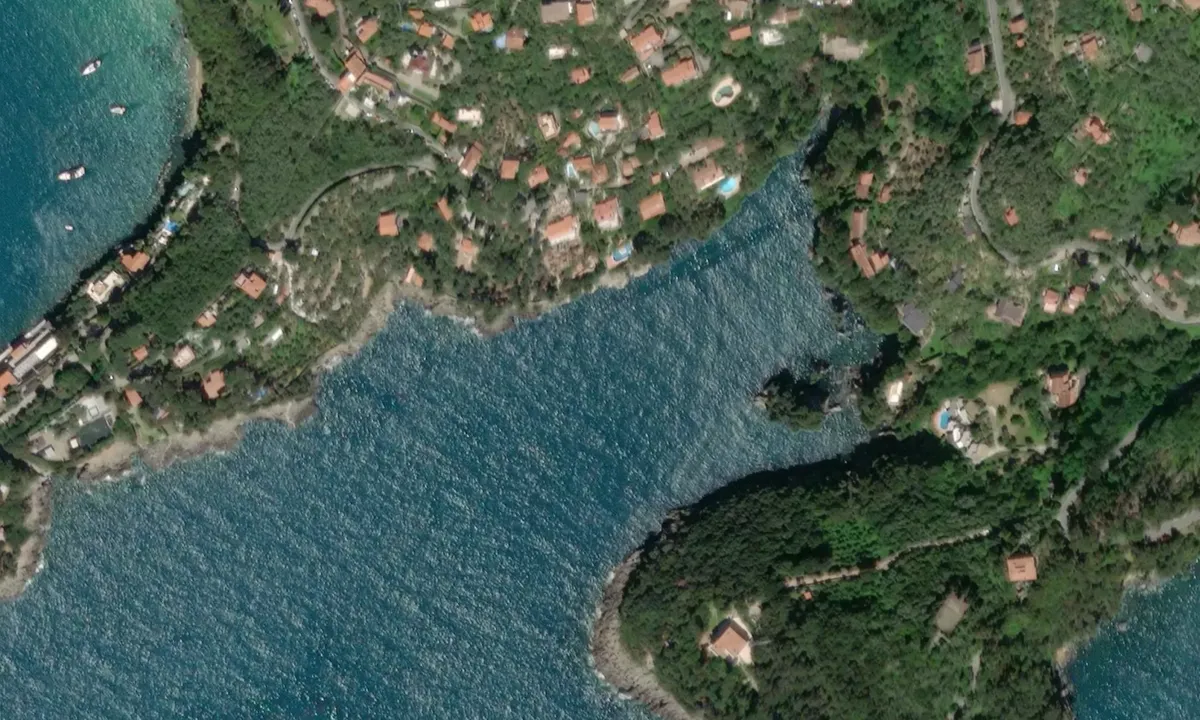 Flyfoto av Scoglio del Macellaio