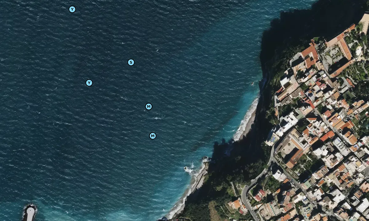 Satelite image of Scoglio della Margherita - Seiano