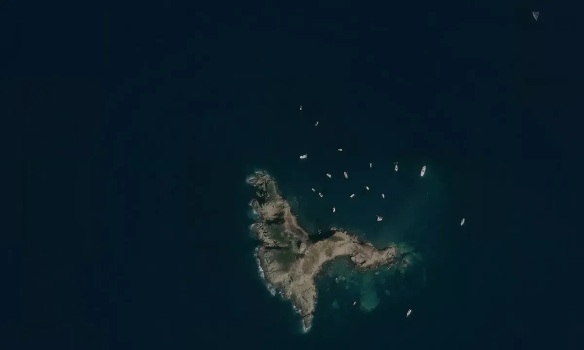 Satelite image of Scoglio dello Sparviero