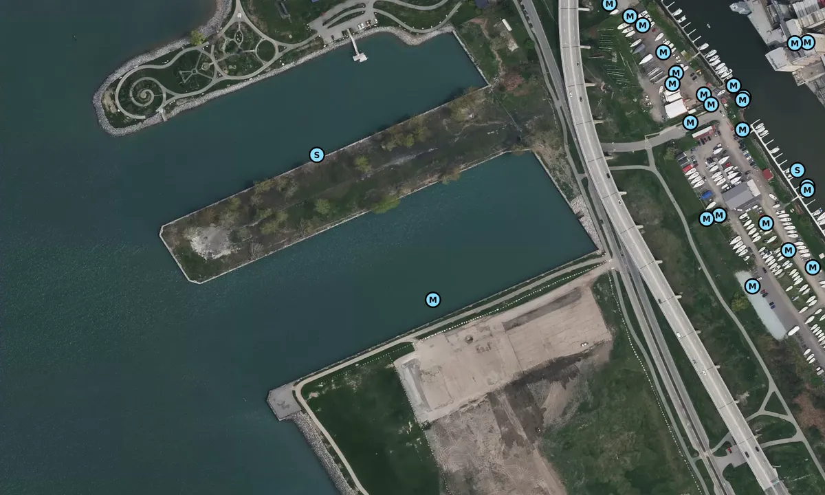 Satelite image of Seaway Piers