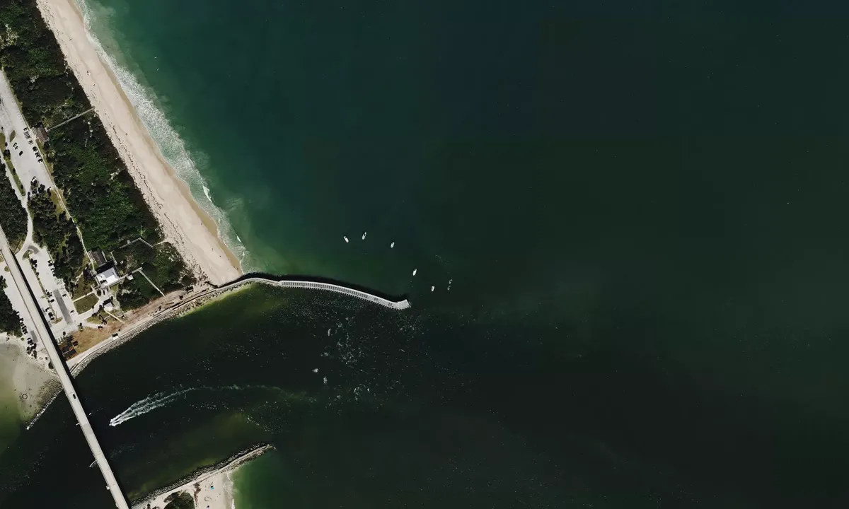 Satelite image of Sebastian Inlet Fishing Spot