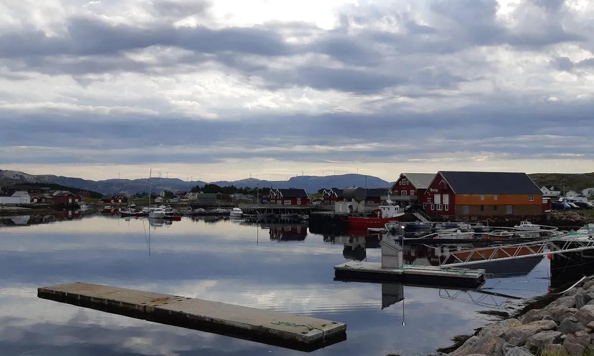 Seter Brygge, Setervågen: Bilde tatt fra moloen.
Det var ikke lett å finne gjestebrygge da alt var i en dårlig forfatning.
Men vi fant en plass på ytterste brygge og det lå en båt på innerste (mot land).