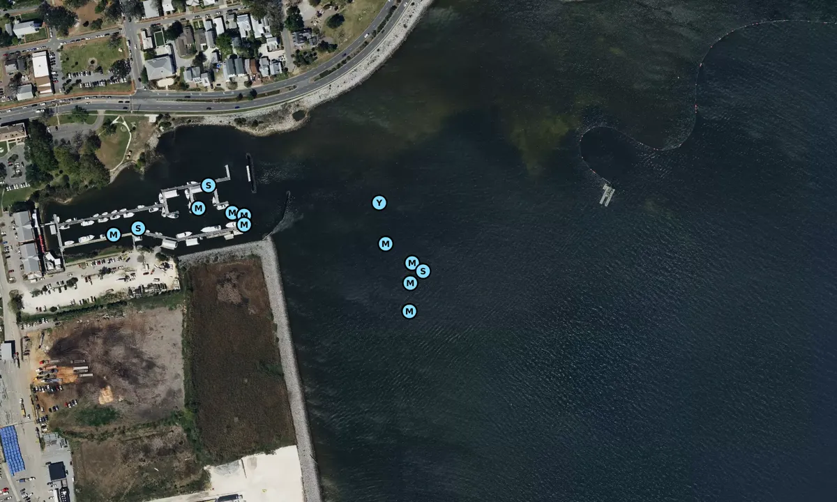 Satelite image of Seville Harbor