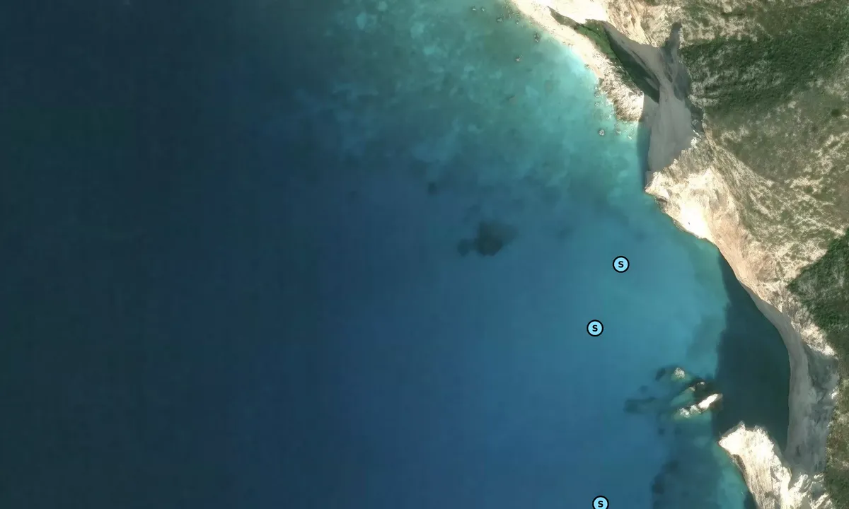 Satelite image of Sfogio Beach