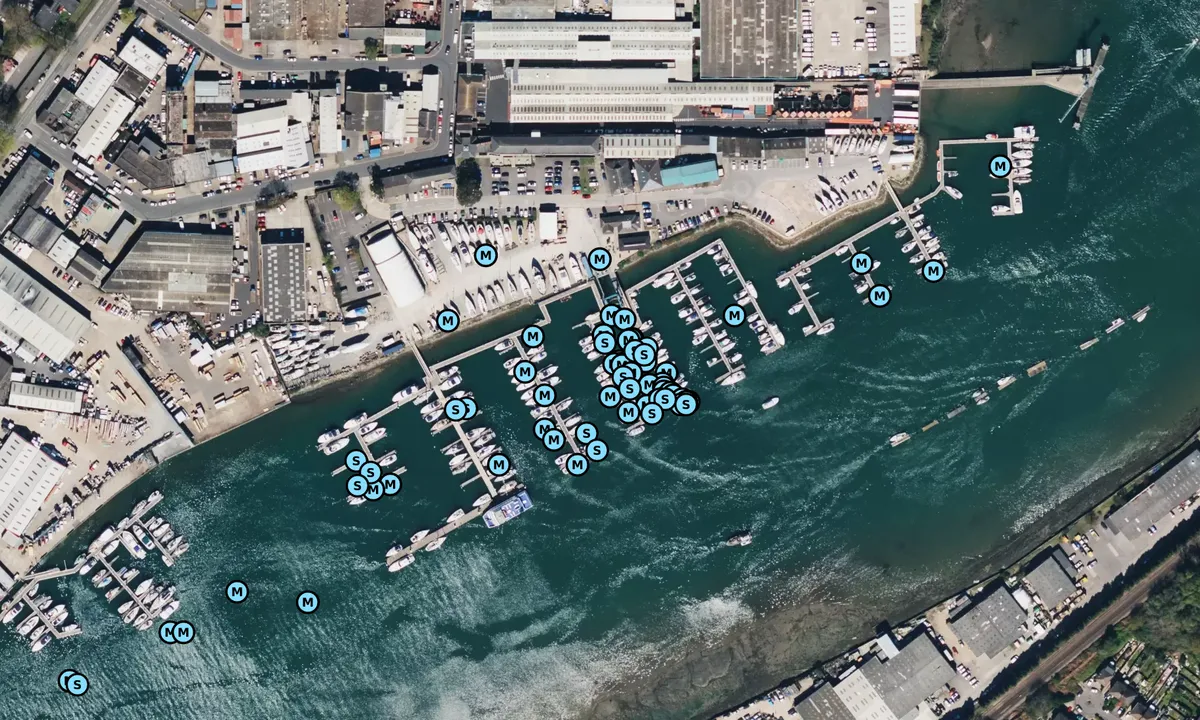 Satelite image of Shamrock Quay Marina